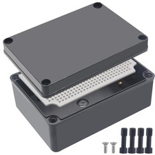 IP67 Waterproof Junction Box ABS Black Project Enclosure 175x125x75 mm Case