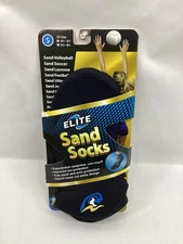 ELITE SAND SOCKS Size SMALL Black Beach Volleyball or Sand Sports Snug Fit NWT