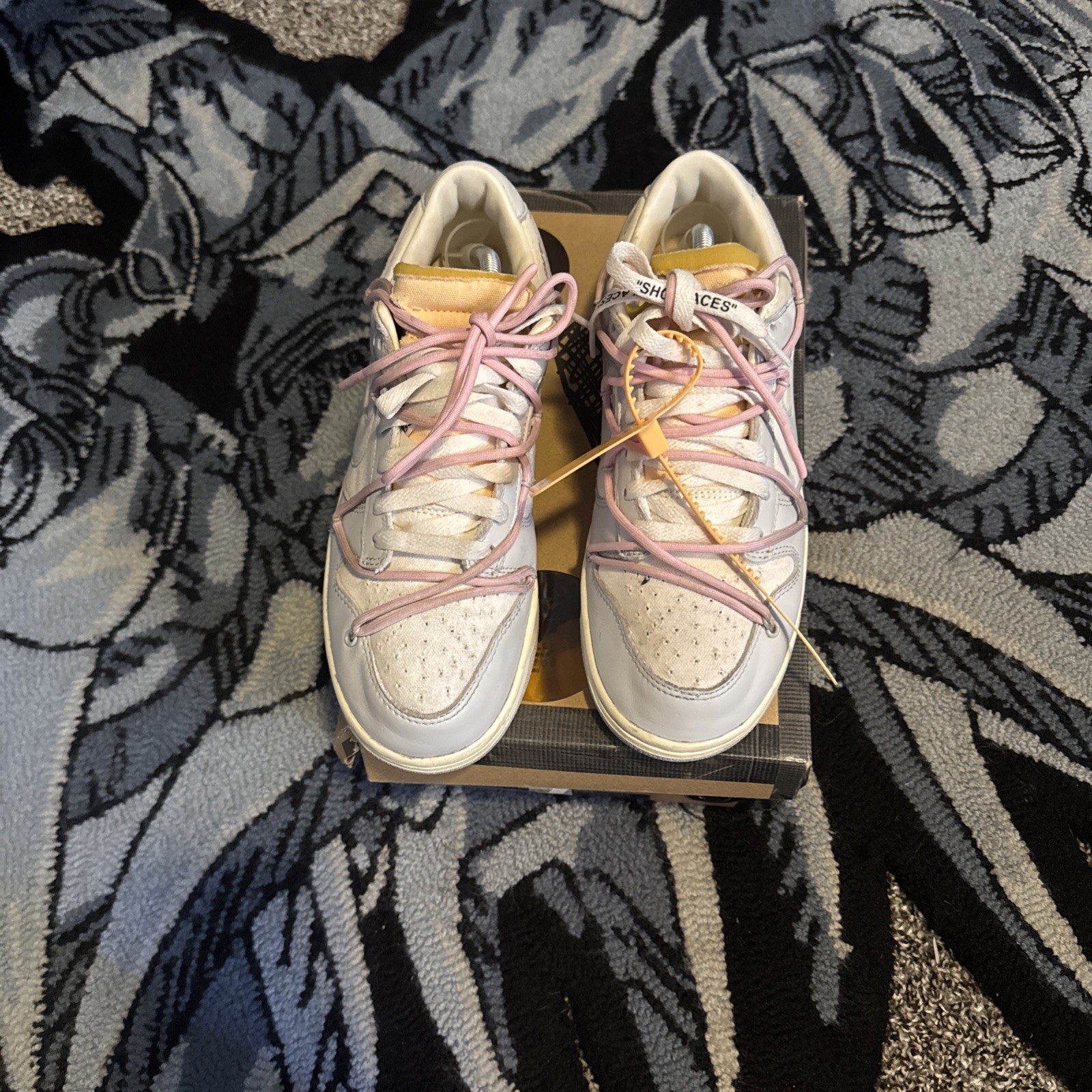 OFF WHITE X NIKE Taglia 9 Nike Off White x Dunk Low Lotto 09 di 50