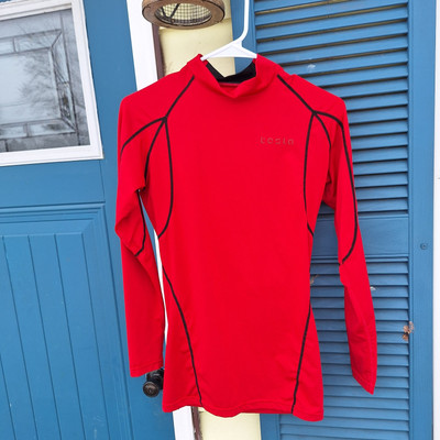 Tesla Fashion Womens M Long Sleeve Adult Shirt Cherry Red Top Elon Musk Starseed