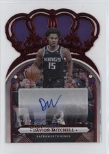2022-23 Panini Crown Royale Red 6/35 Davion Mitchell #CA-DVM Auto p0i