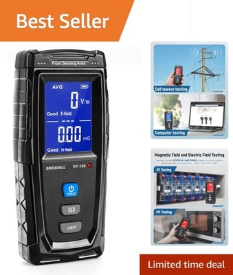 Digital EMF Detector with LCD Display & Alarm   Radiation Safety Monitoring