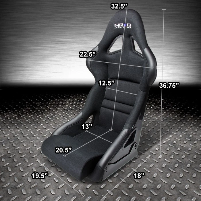 NRG DEEP BUCKET RACING SEATS+CUSHION+STAINLESS STEEL BRACKET FOR 98-02 ACCORD CG - Imagem 4 de 4