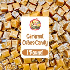 Caramel Cubes Candy Individually Wrapped - 1 Pound Bulk Bag Approx. 75 Piece...
