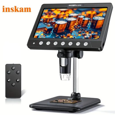 [Digital Microscope] 1200X Digital Microscope | 7'' HD IPS Coin Microscope For