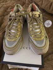 Gucci Gold Glitter Sneakers Women s Size 10