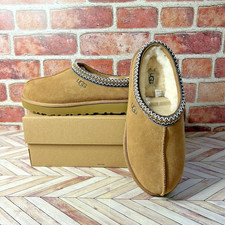UGG Tasman II Chestnut Braid Suede Wool Slipper Shoe Sz 10 Brand New in Box