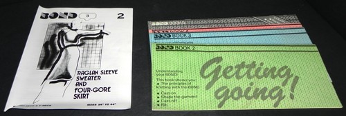 Bond Knitting Machine made in Britain Books 1 thru 5 plus pattern