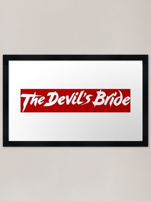 Die Teufelsbraut - Hammer Horror - Gerahmtes Wandbild Poster Leinwanddruck Bild