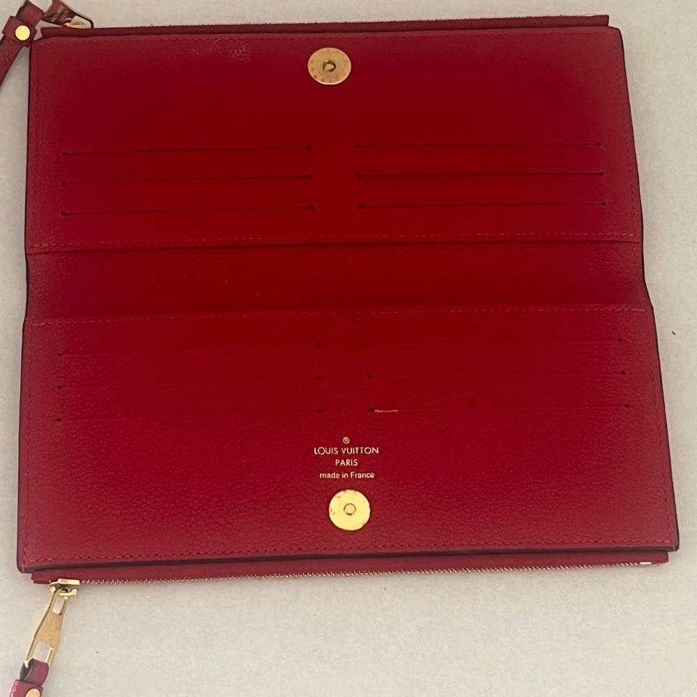 Louis Vuitton Adele Wallet Monogram Empreinte Red. - image 4