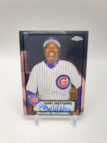 2021 Topps Chrome Platinum Anniversary Gary Matthews Auto #PA-GMA