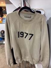 fear of god essentials tan crewneck size medi...