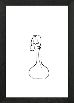 Lily of the Valley Drawing Framed Wall Art Poster Canvas Print Picture
