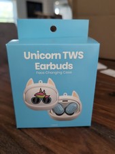 Unicorn TWS Earbuds. Face Changing Charging Case, 5 Hour Battery Life