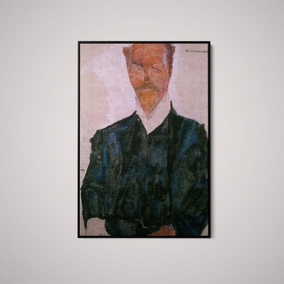 Egon Schiele - Portrait of Otto Wagner - Art Print on Paper or Canvas