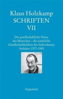 Klaus Holzkamp | Die Gesellschaftliche Natur Des Menschen - Die NatüRliche...