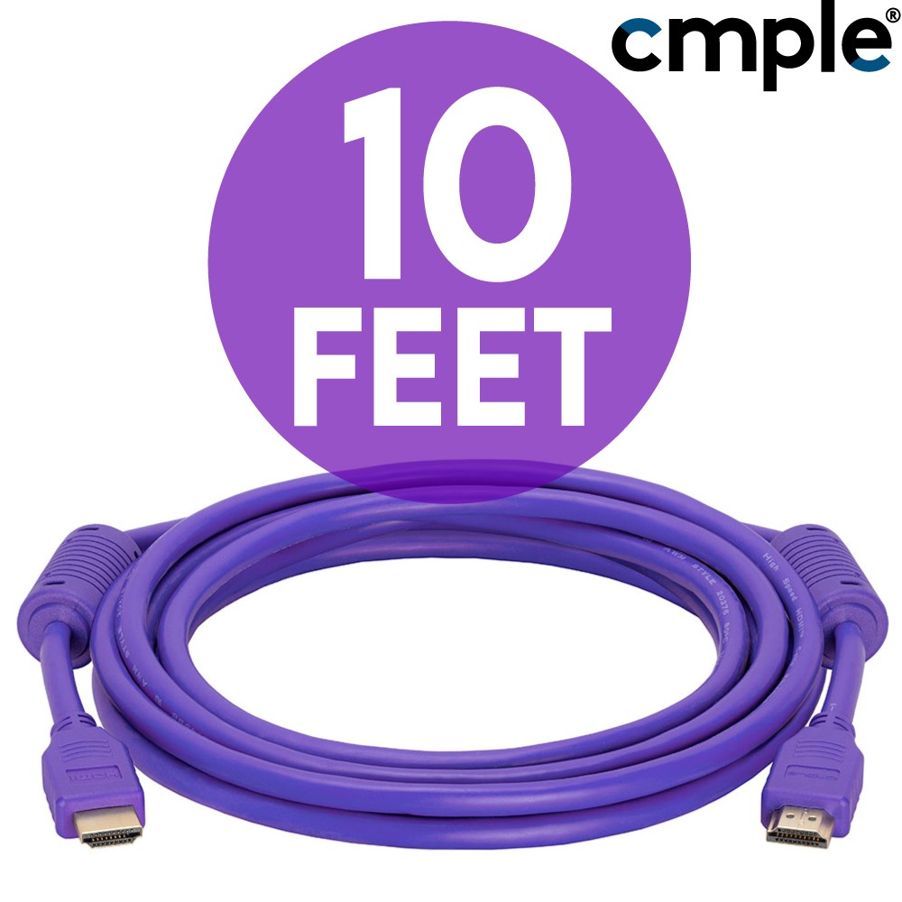 Purple HDMI Cable HDMI Cord HDTV ARC 4K 3D Ethernet 18Gbps Nintendo Switch PS5