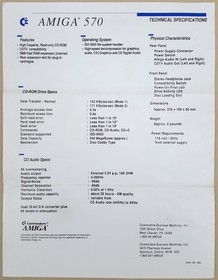 A570 External CDROM Drive / RAM Expansion for Commodore Amiga 500 CDTV - ASIS!