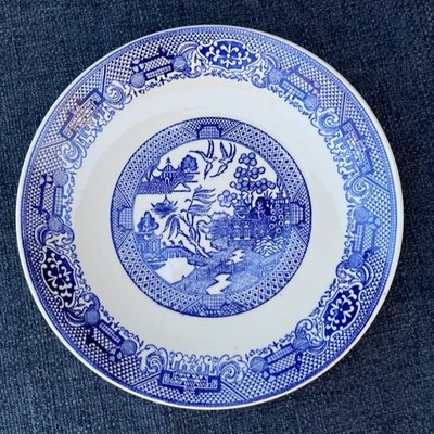 Vintage Blue Willow 10'' Dinner Plate Unbranded