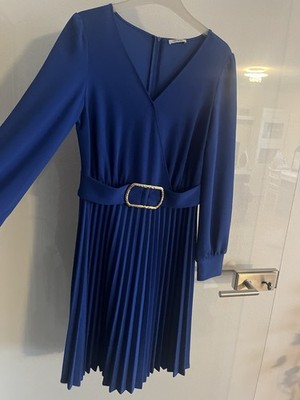 **Pliseekleid Orsay Blau Gr. 38 Ungetragen Top Langarm**
