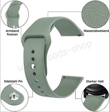 Uhrenarmband Silikon Universell 18 20 22 mm Armband Ersatzband Band Watch Uhr