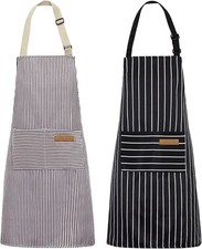 Chef Apron with 2 Pockets for Men Women