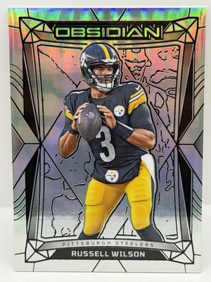2024 Panini Obsidian - Russell Wilson #164 Silver 32/75 Pittsburgh Steelers