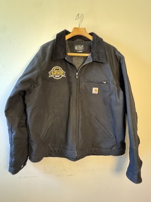 Carhartt Men's Relaxed Fit Jacket Black Model 0J3828-M, Workwear, 2XL Branded