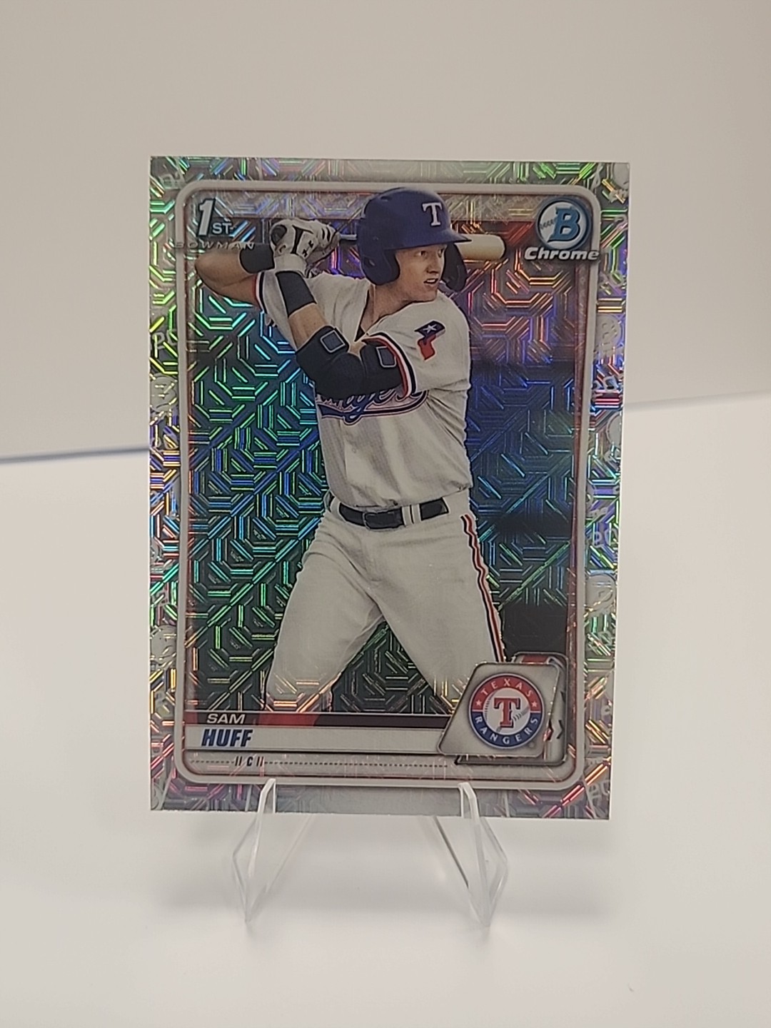 2020 Bowman Chrome 1st Mojo MegaBox #BCP-33 Sam Huff (A)  Texas Rangers