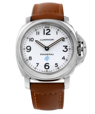 Panerai Luminor PAM00630 White Dial Blue Logo Steel 44MM Men's Box Papers