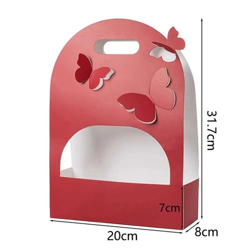 Paper Foldable Flower Box DIY Flower Container Box New Bouquet Wrapping Box - Picture 13 of 20