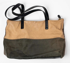 BRACCIALINI - Borsa fantasia multicolore grande marrone e beije a spalla