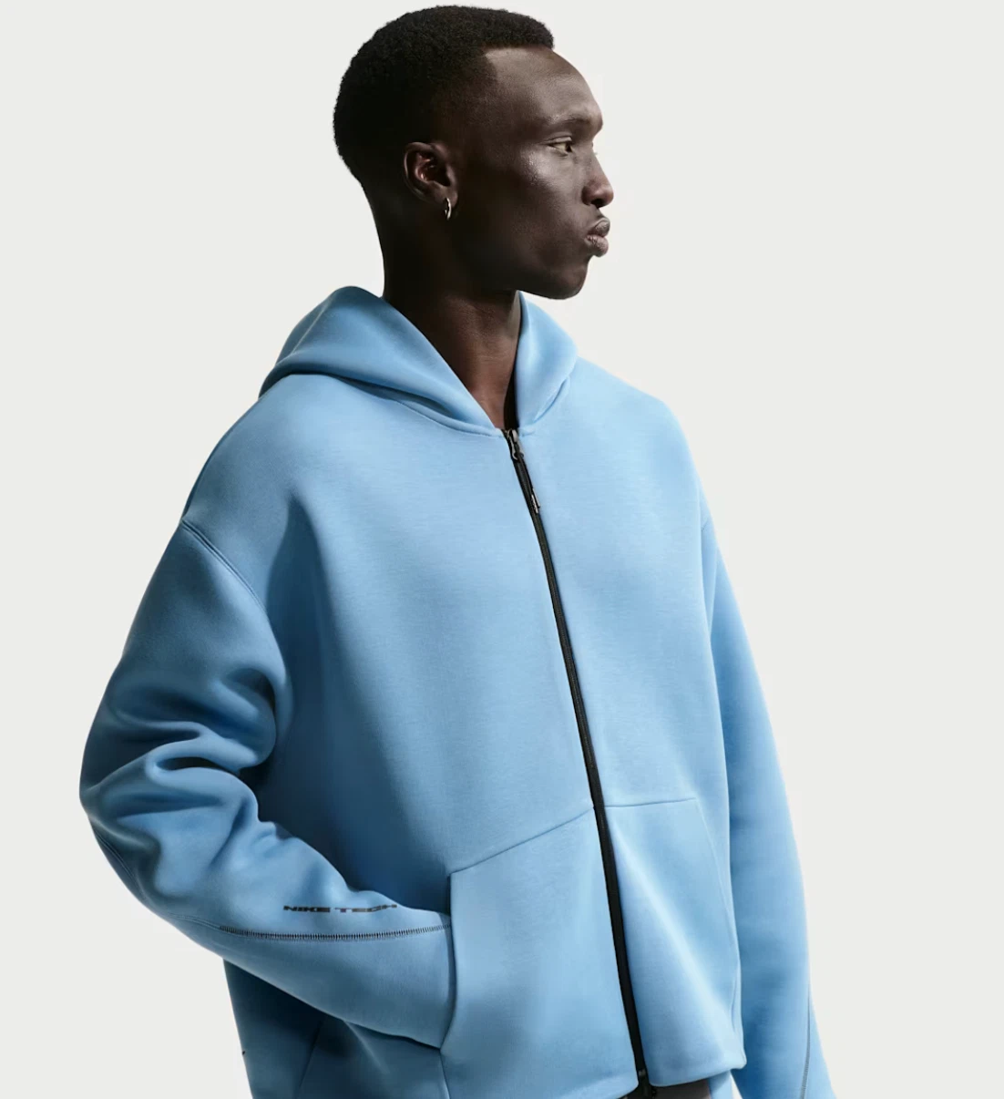 Nike Tech Men's Fleece Full-Zip Hoodie Work Blue Mens IF1319-486