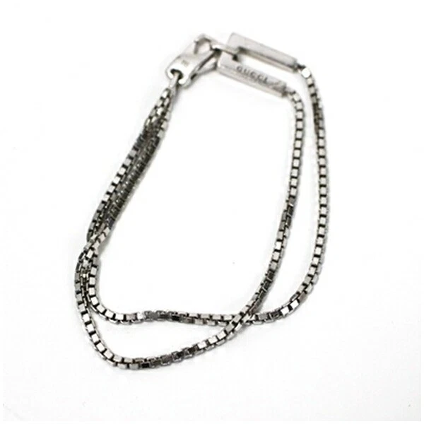 Bracelet GUCCI argent 925 ab rang accessoires femme marque emballé