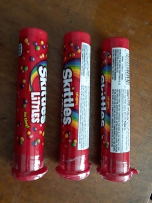 Skittles Littles Original Bite Size Candy  1.9 Oz. Tubes.  3 Sealed Packages 