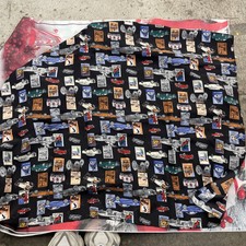 Rare Vintage Nicole Miller Mercedes Benz Large Square Silk Scarf Car Print H52