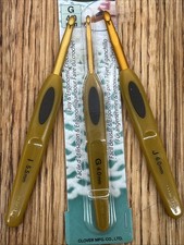 Clover Soft Touch Crochet Needles Made In Japan Sizes I, G, H