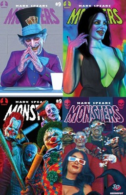 Mark Spears Monsters #9 Cover A B C D Set Of 4 Variants First Printing