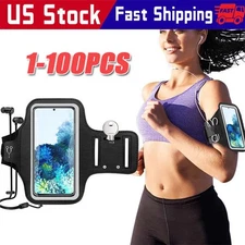 Waterproof Armband Case Sports Running Exercise Arm Band Phone Holder KeyBag LOT