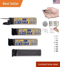 Convenient 4 Dispenser Set of 0.3 mm HB Lead Refills - Smooth & Durable Writing