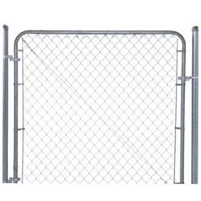 Expandable Chain Link 6 Ft. W X 4 Ft. H Galvanized Steel Fence Gate Kit