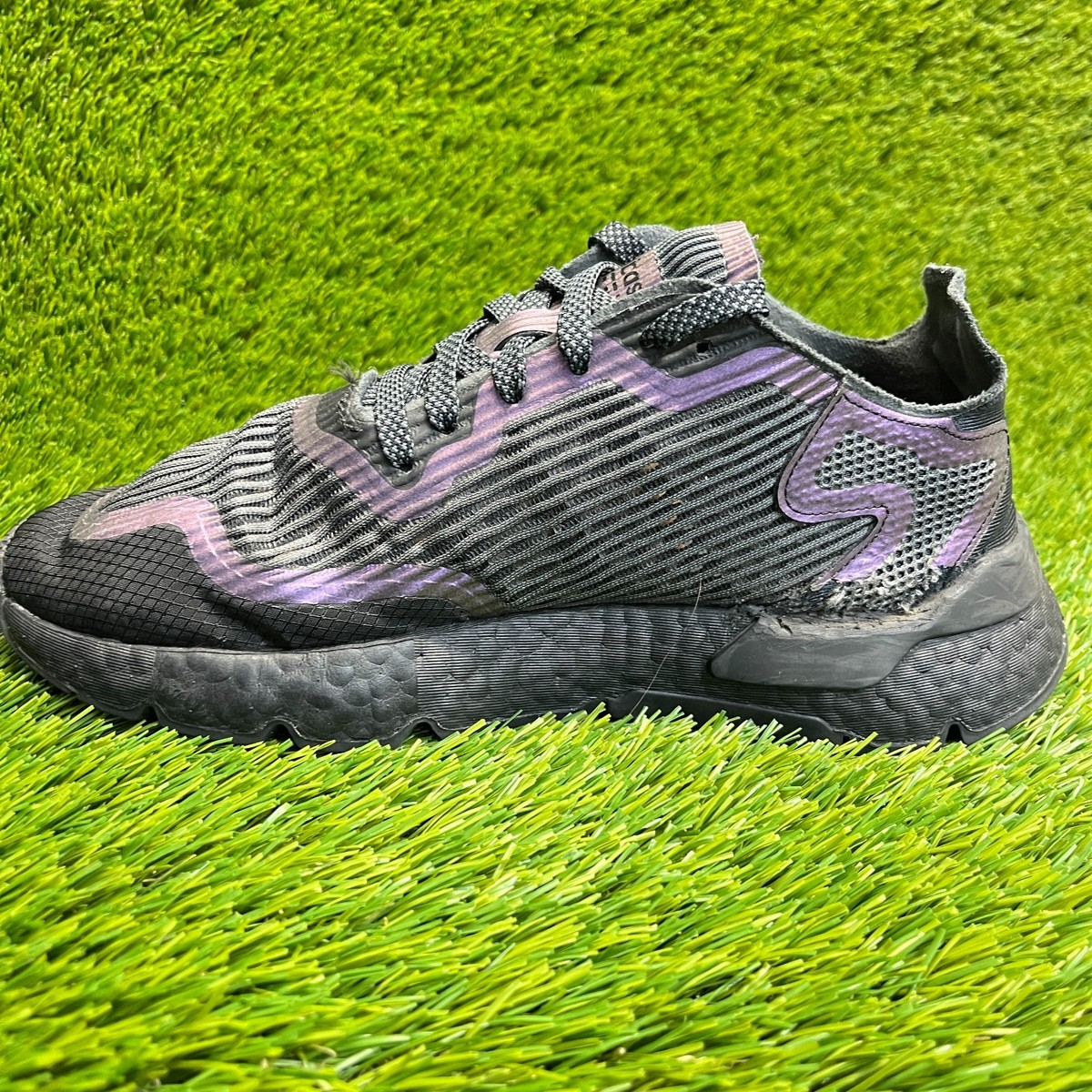 Size Adidas Nite Jogger Fluid Black Purple for sale online