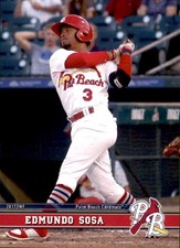 2017 Palm Beach Cardinals Grandstand #29 Edmundo Sosa Panama City Baseball Card