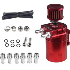 Oil Catch Can Kit Reservoir Baffled Tank With Breather Filter Universal Aluminum