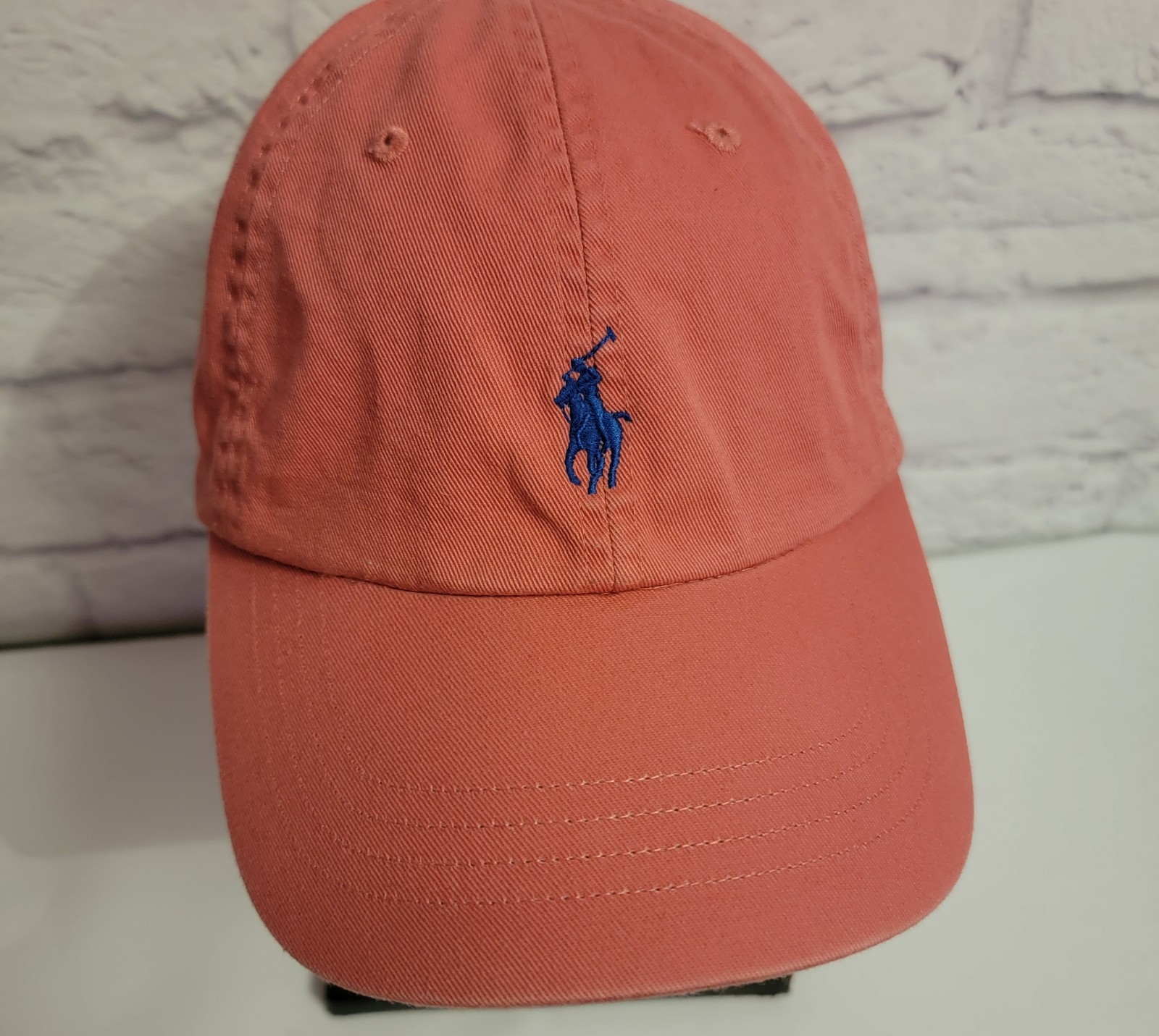 Polo Ralph Lauren Cappello Classico Berretto Strapback Regolabile Pony Logo Rosa Corallo