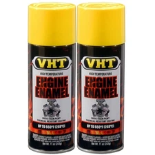 VHT High Temp Paint VHTSP128 (2-PACK); Engine Enamel 11oz Gloss Yellow 550°F