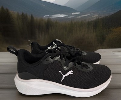 Puma Skyrocket Sz 10 Womens Athletic Sneakers PUMALITE Lightweight Black White