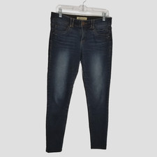 Democracy Jeans Women's 6 AB Technology Blue Denim Skinny Ankle Stretch Mid Rise