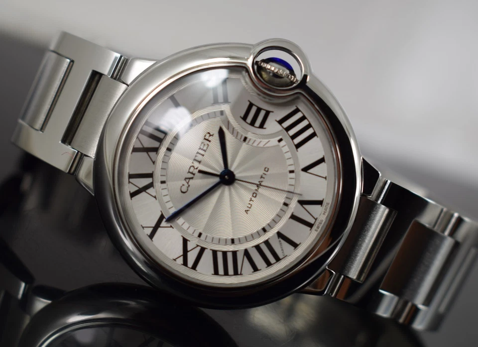 Cartier ballon bleu 36mm £6350 gents unisex box papers 1 yr gtee w6920046 model - Image 3 of 4