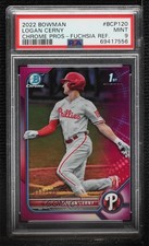 2022 Bowman Chrome Prospects Fuchsia Refractor /199 Logan Cerny PSA 9 MINT 0yg9